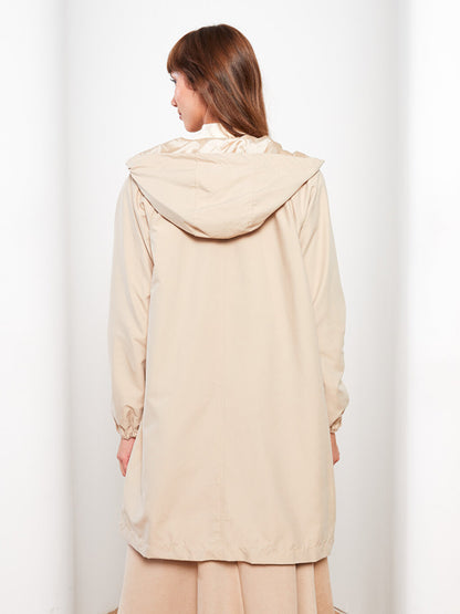 Women's Hooded Plain Coat