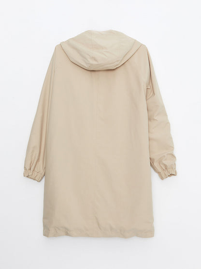 Women's Hooded Plain Coat