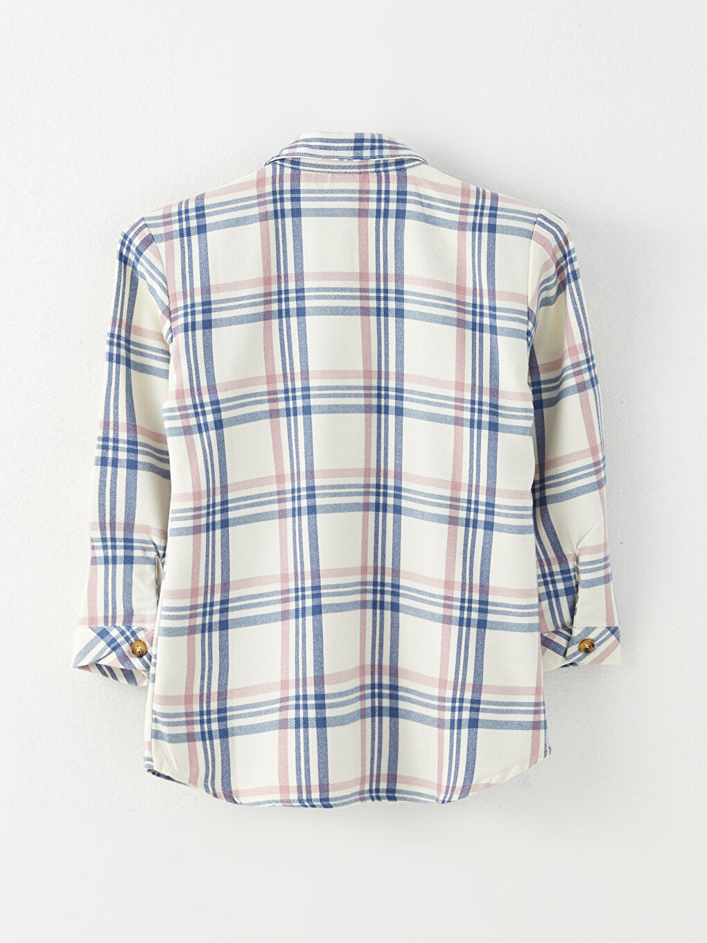 Plaid Long Sleeve Girls Shirt Jacket