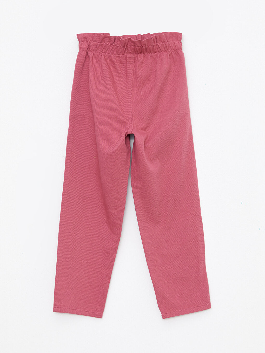 Girls' Gabardine Trousers with Elastic Waist