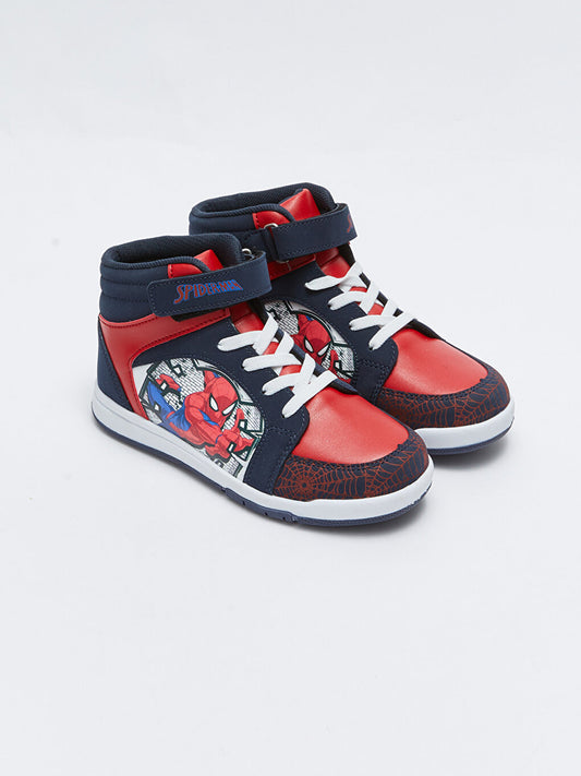 Spiderman Licensed Boys' Sneakers with Laces and Velcro