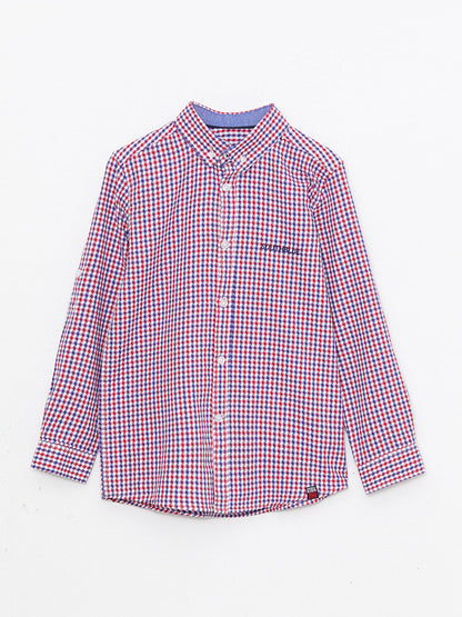 Plaid Long Sleeve Boys' Shirt