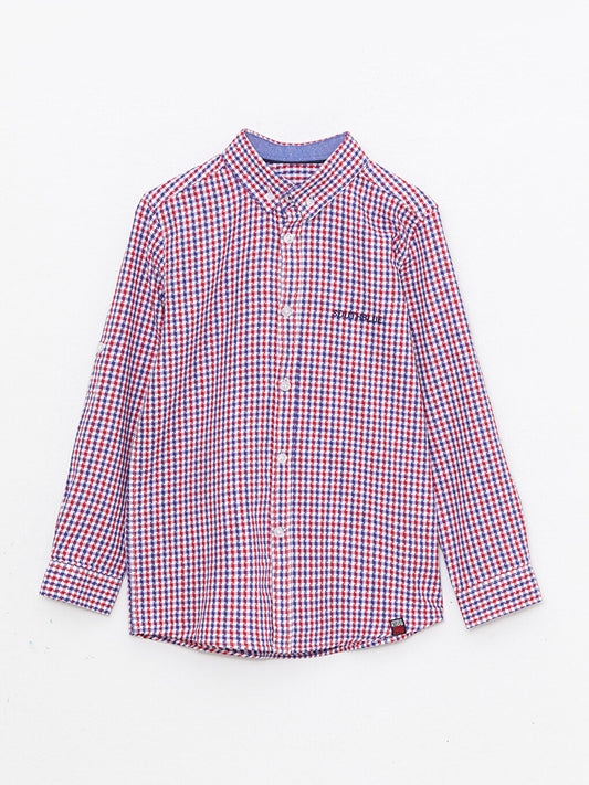 Plaid Long Sleeve Boys' Shirt