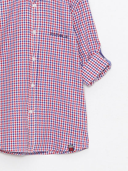 Plaid Long Sleeve Boys' Shirt