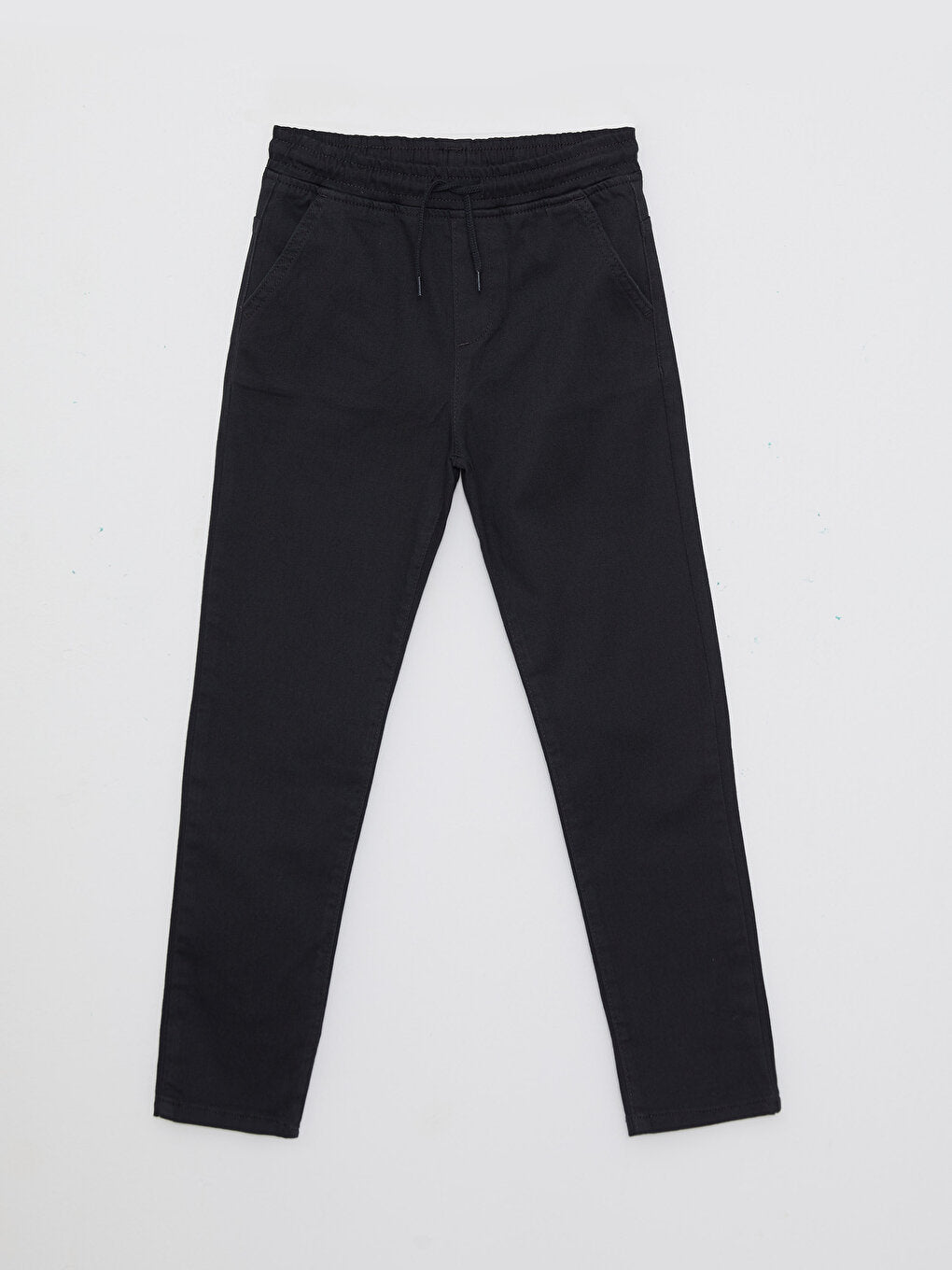 Basic Gabardine Boy's Trousers with Elastic Waist