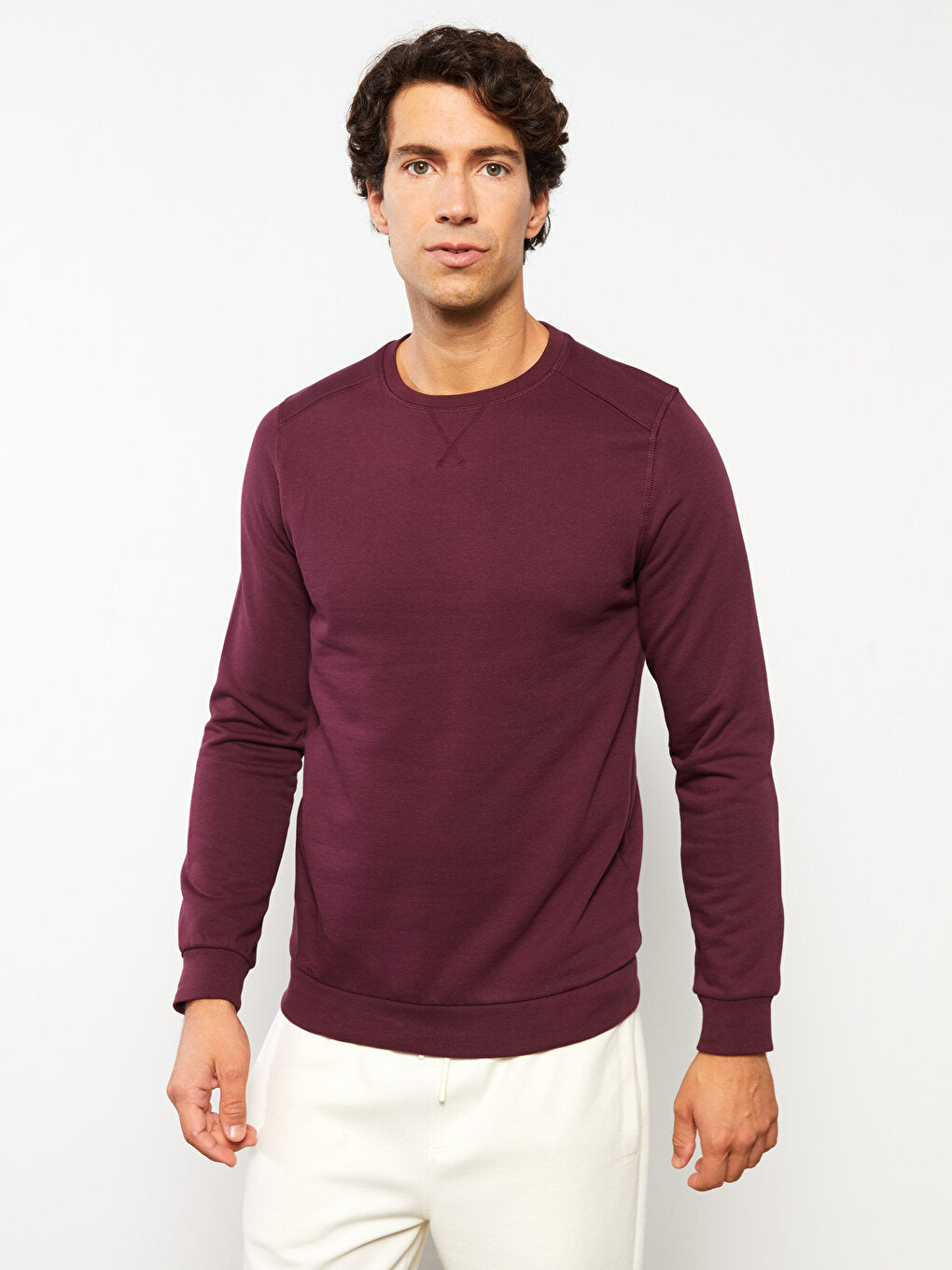 Crew Neck Long Sleeve Men's Sweatshirt