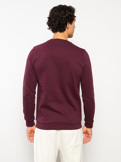 Crew Neck Long Sleeve Men's Sweatshirt