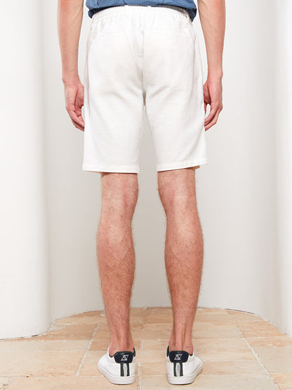 Slim Fit Gabardine Men's Shorts