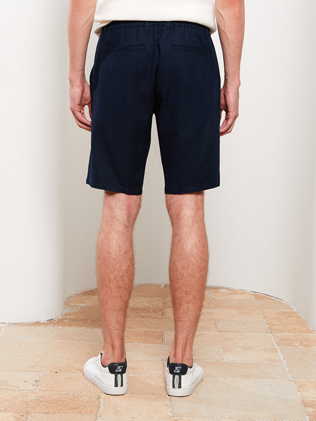 Slim Fit Gabardine Men's Shorts