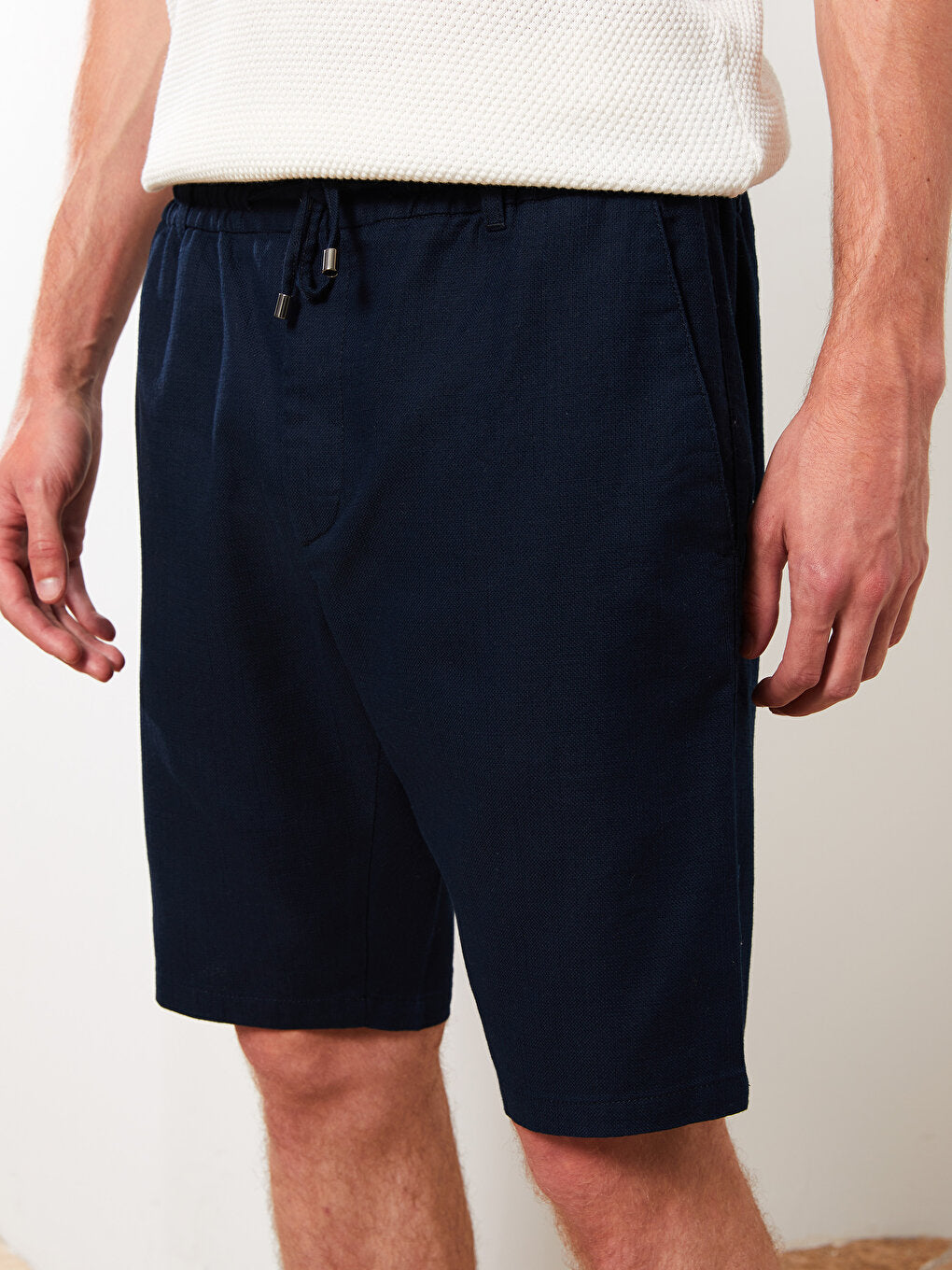 Slim Fit Gabardine Men's Shorts