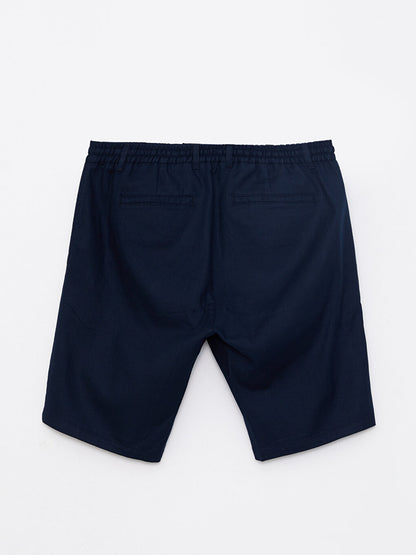 Slim Fit Gabardine Men's Shorts