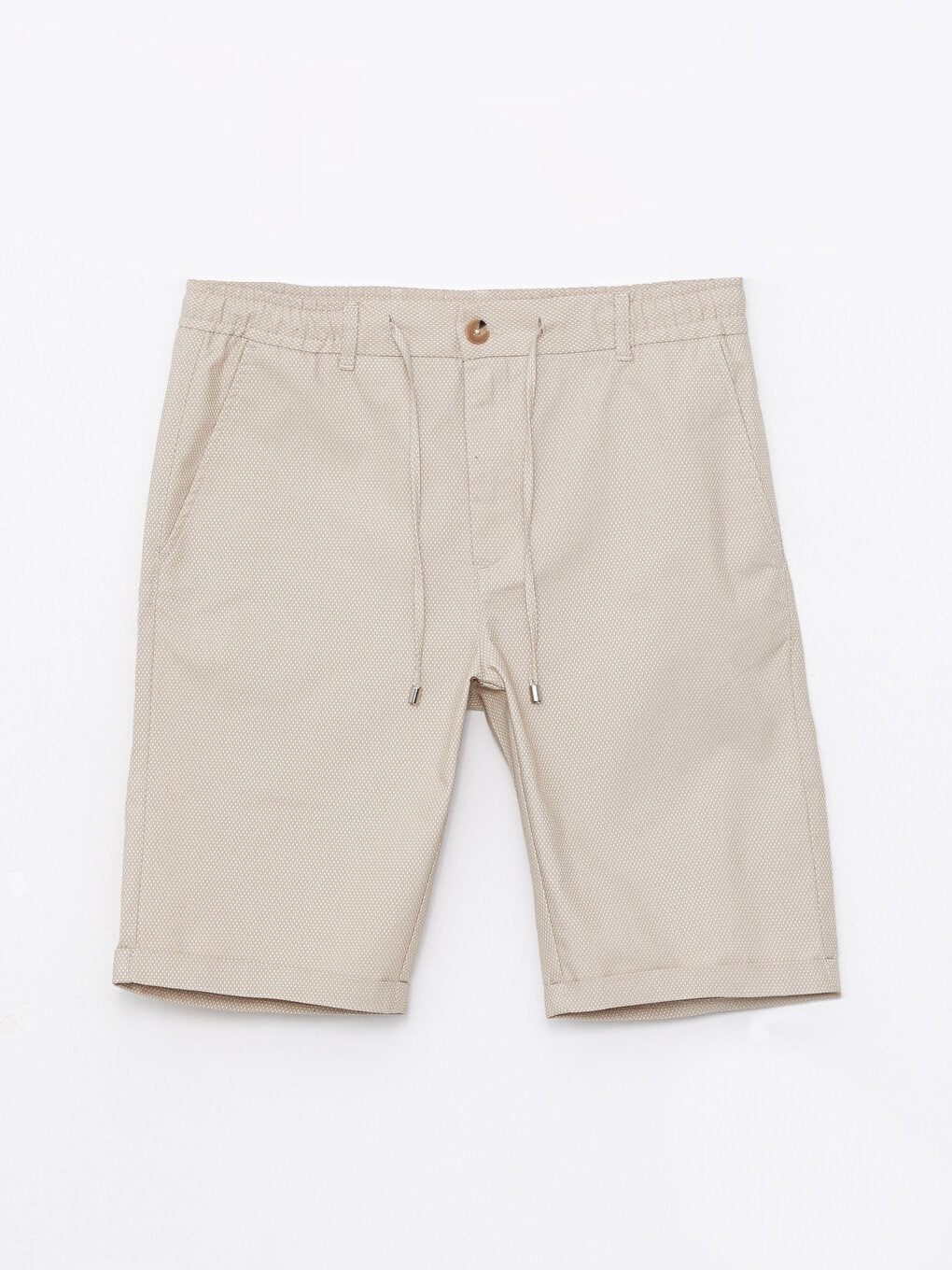 Slim Fit Dobby Men's Shorts