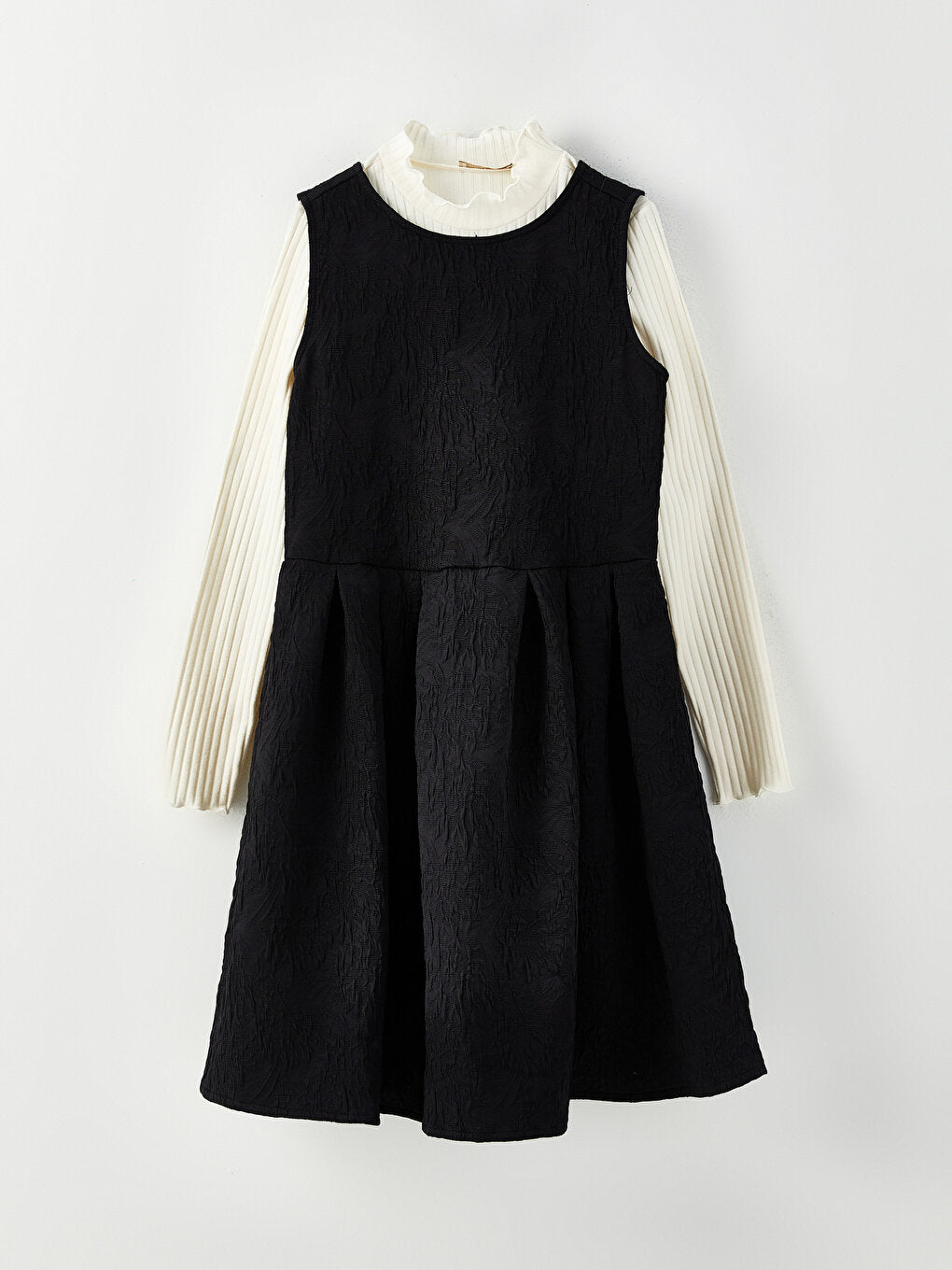 Half Turtleneck Basic Girl's T-Shirt and Dress