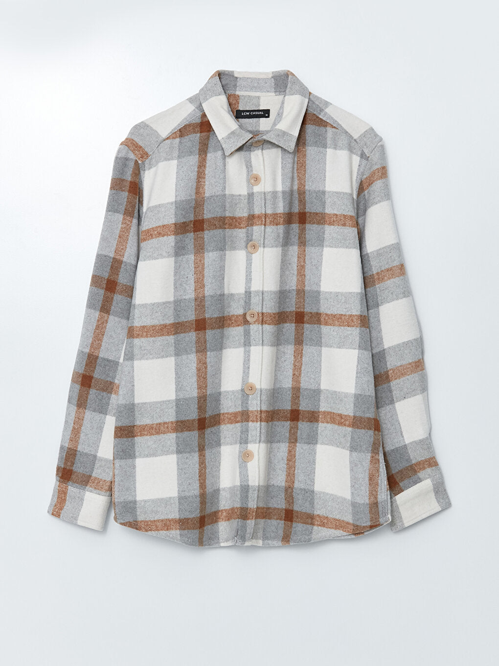 Comfortable Fit Long Sleeve Plaid Men's Lumberjack Shirt Jacket