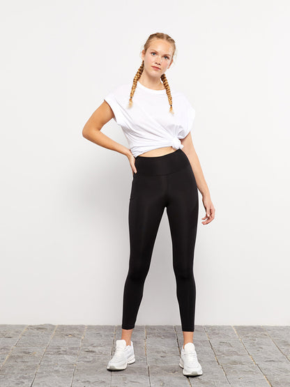 Plain High Waist Women's Leggings