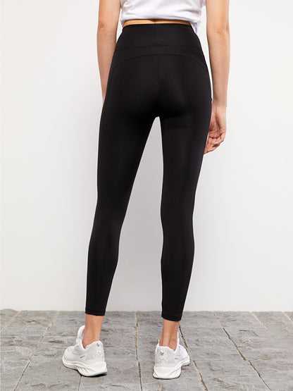 Plain High Waist Women's Leggings