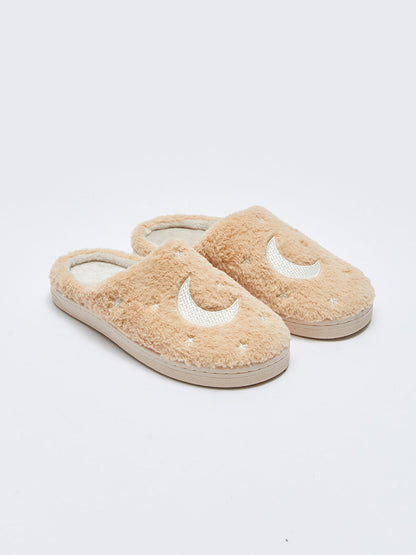 Women's House Slippers with Embroidery Detail