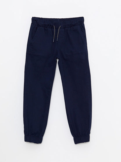 Basic Boy's Jogger Trousers with Elastic Waist