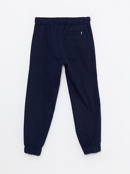 Basic Boy's Jogger Trousers with Elastic Waist