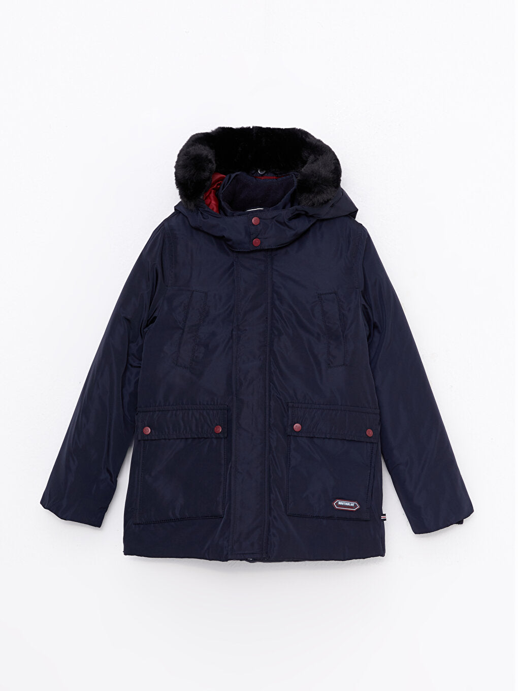 Hooded Basic Boy's Coat