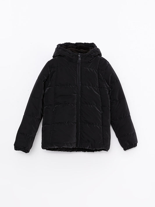 Hooded Basic Girl's Puffer Coat