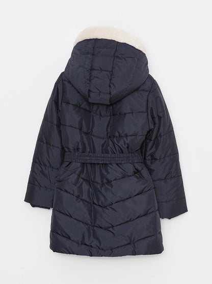 Hooded Basic Girl's Coat