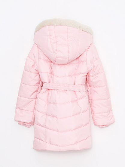 Hooded Basic Girl's Coat