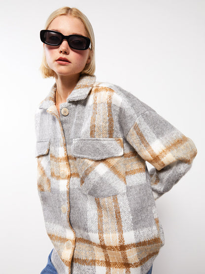 Plaid Long Sleeve Women's Lumberjack Shirt Jacket