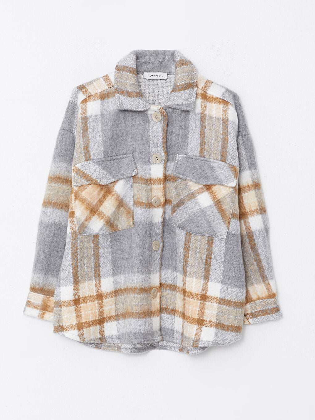 Plaid Long Sleeve Women's Lumberjack Shirt Jacket