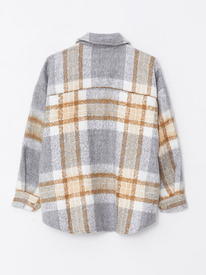 Plaid Long Sleeve Women's Lumberjack Shirt Jacket