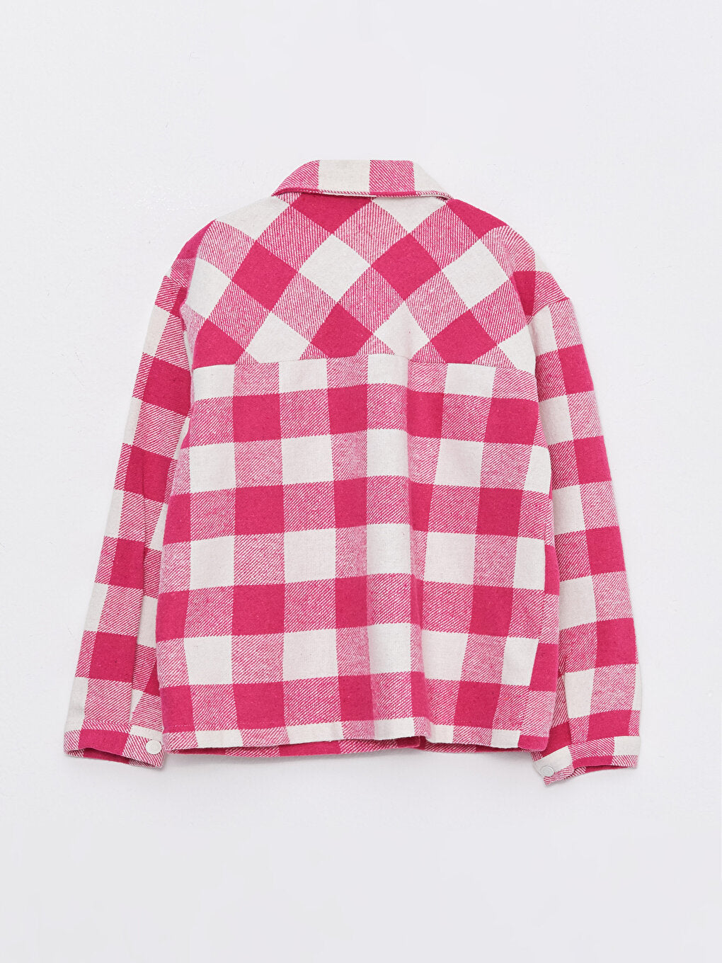 Plaid Long Sleeve Girls Shirt Jacket