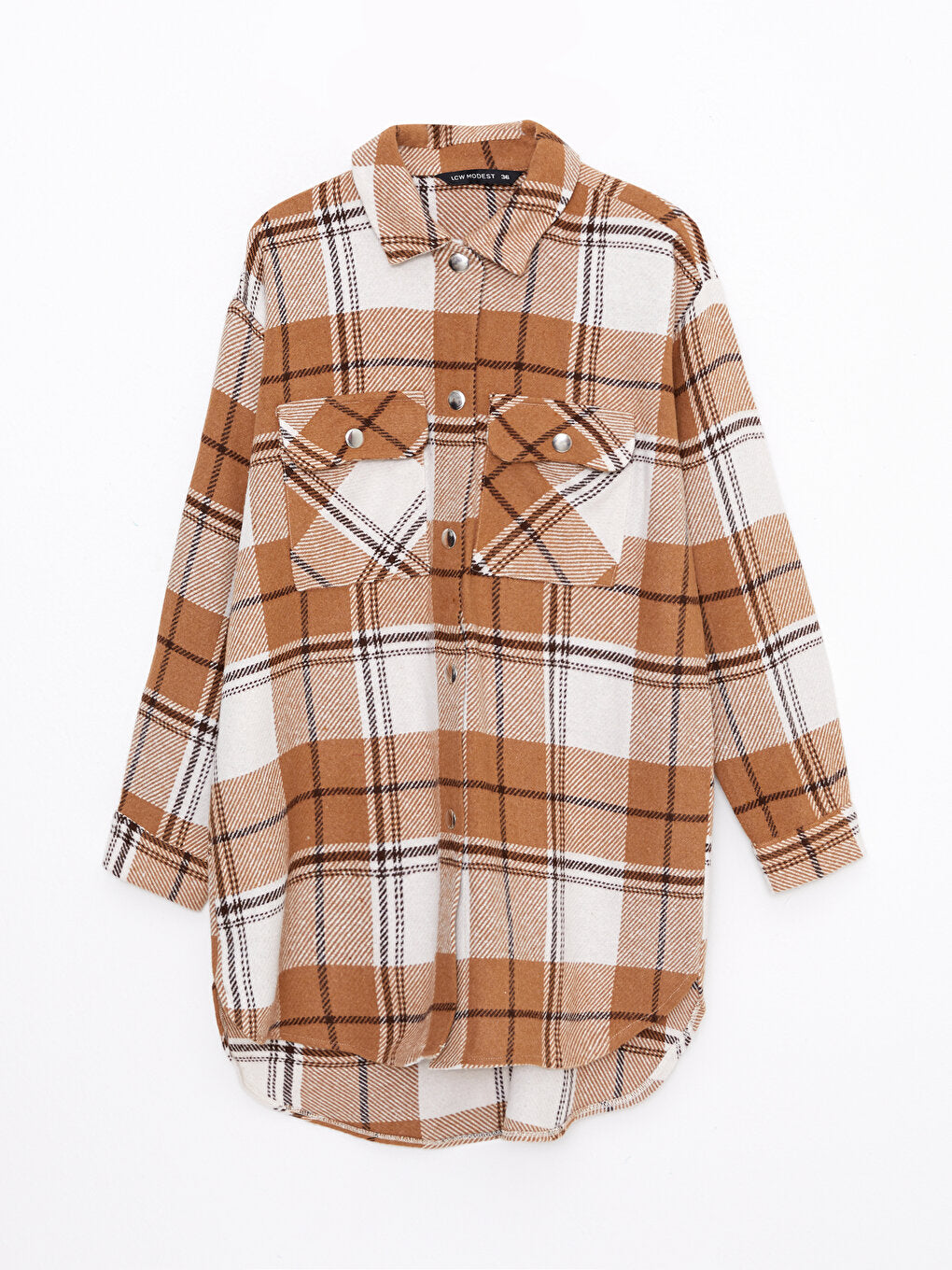 Plaid Long Sleeve Flannel Women's Lumberjack Shirt Jacket