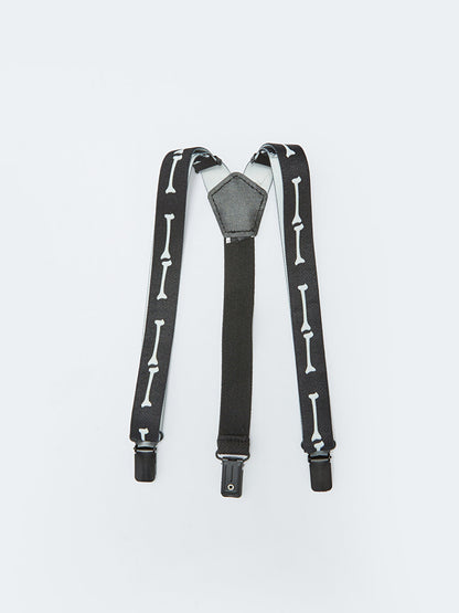 Leather Look Boy's Trouser Suspender