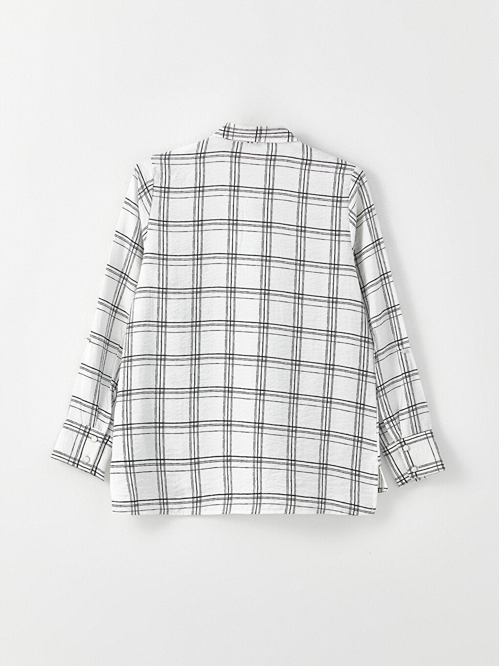 Plaid Long Sleeve Viscose Women's Shirt