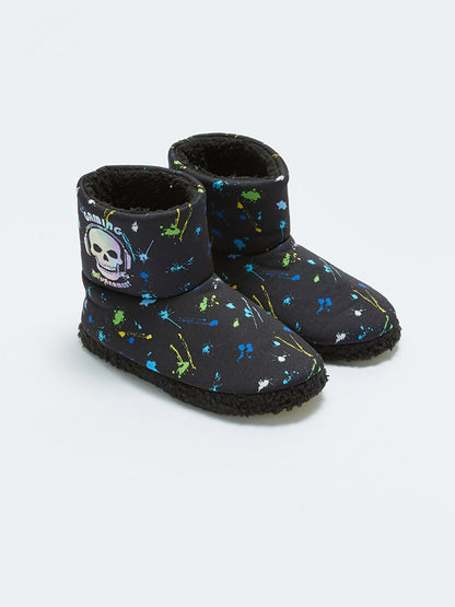 Printed Boy's Home Boots