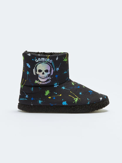 Printed Boy's Home Boots