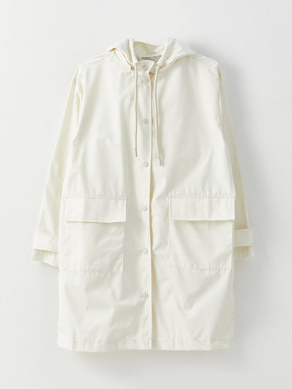 Women's Hooded Plain Raincoat