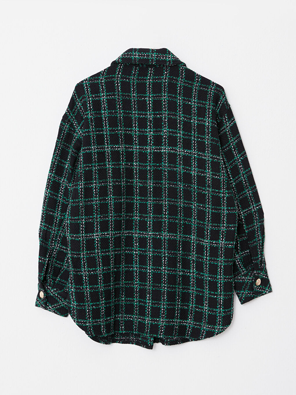 Plaid Long Sleeve Women's Shirt Jacket