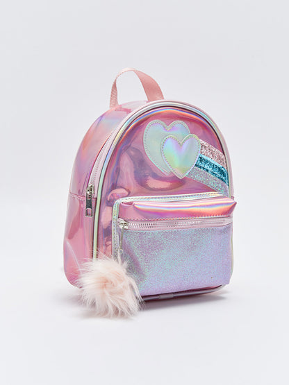 Hologram Printed Girl's Backpack