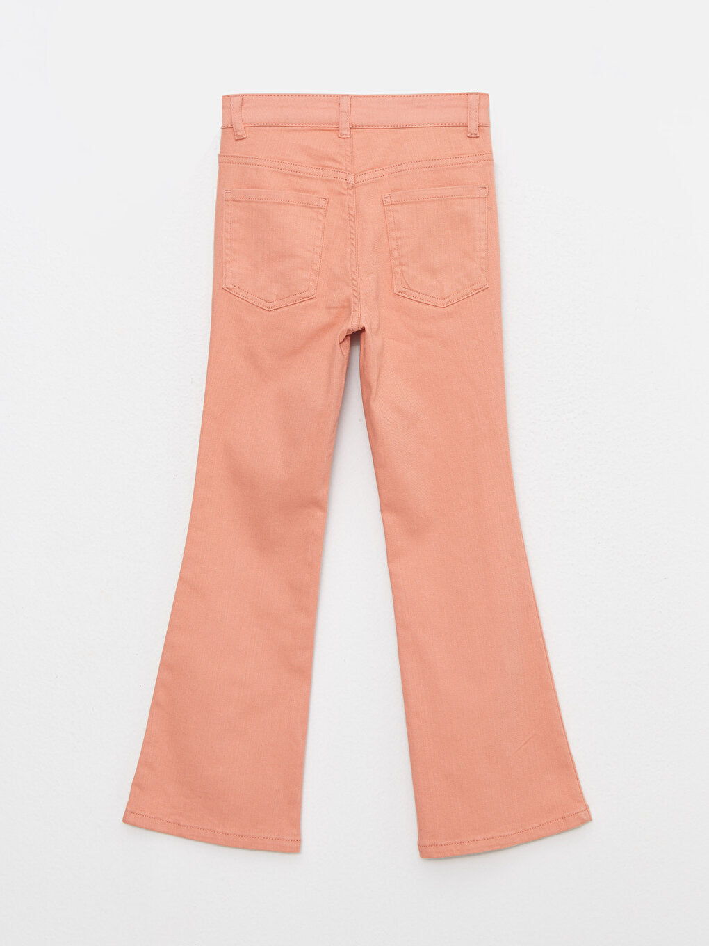 Embroidered Gabardine Flare Leg Girls' Trousers