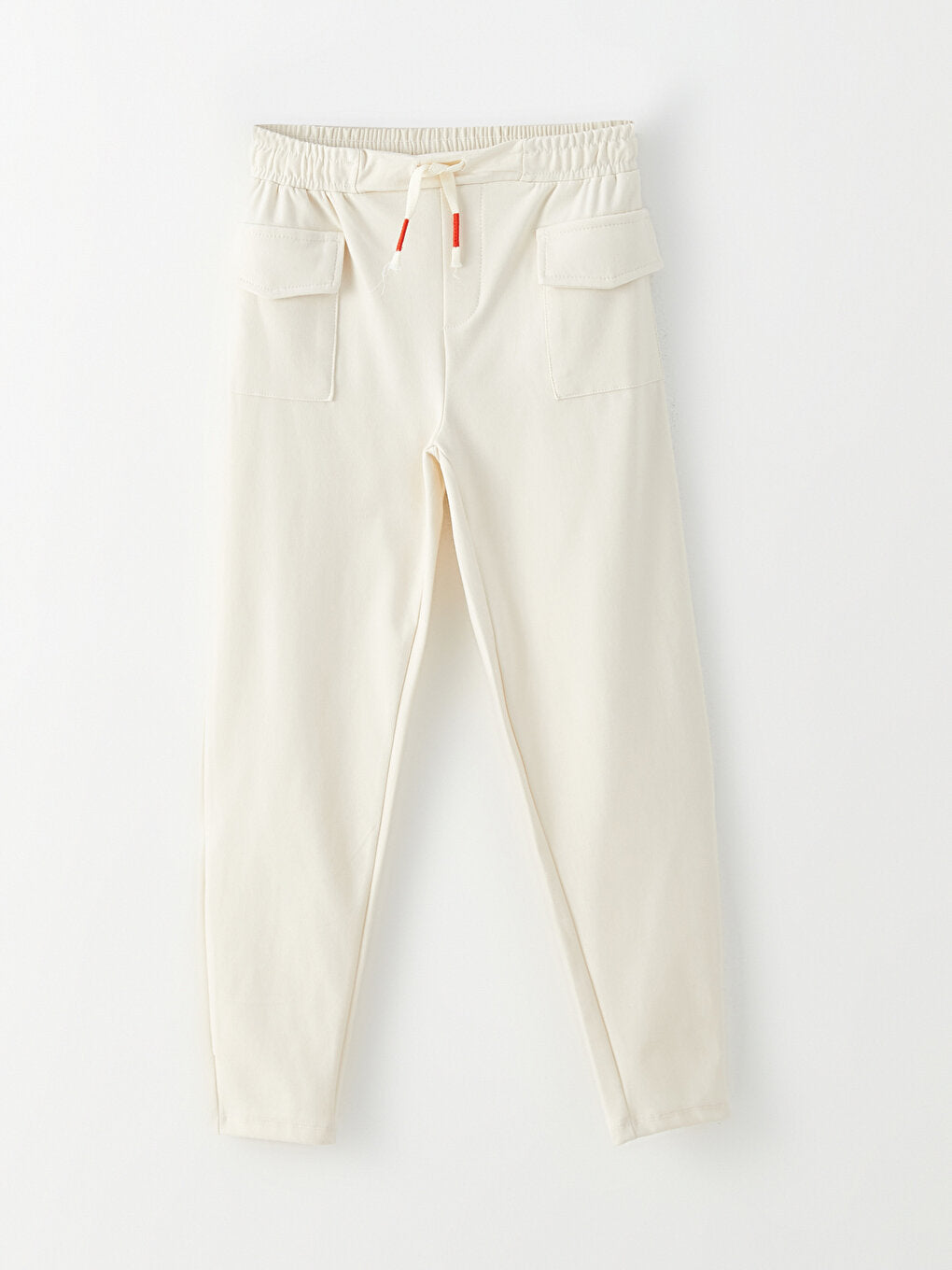 Basic Girls' Sweatpants with Elastic Waist