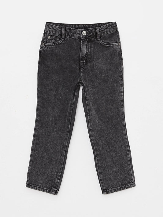 Basic Cotton Girl's Jean Trousers