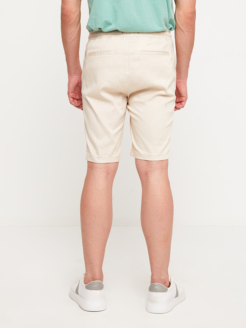 Slim Fit Gabardine Men's Shorts