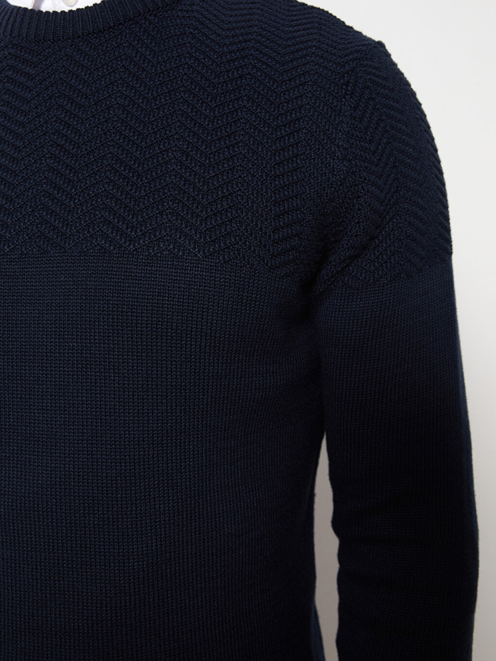 Crew Neck Men's Knitwear Sweater