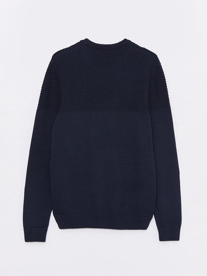 Crew Neck Men's Knitwear Sweater