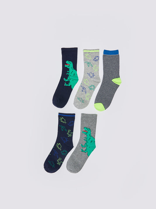 Patterned Boy Socks Pack of 5