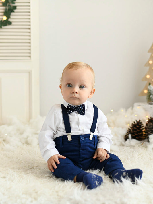 Long Sleeve Basic Baby Boy 3 Piece Set