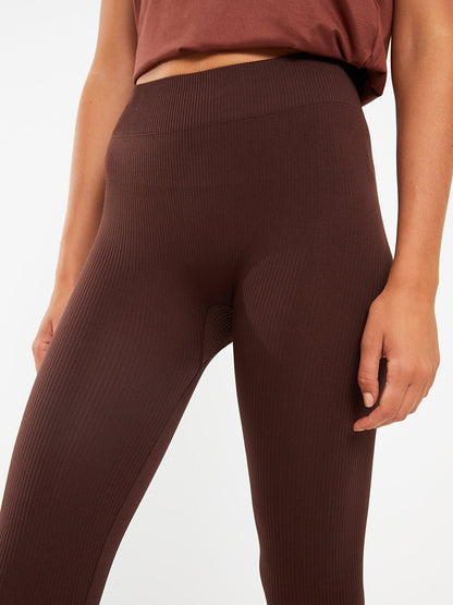 Women's Elastic Waist Plain Tights