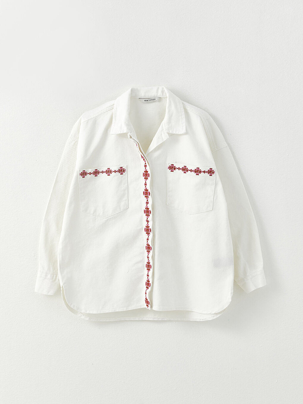 Embroidered Long Sleeve Women's Shirt