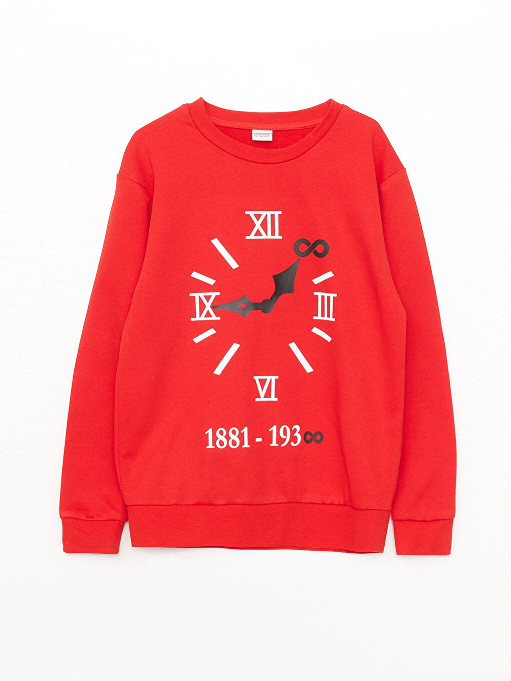 Crew Neck Printed Long Sleeve Boy's Sweatshirt